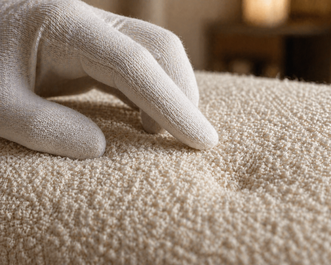 Controle de umidade em colchão jacquard